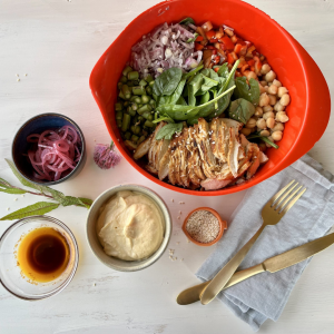 Kylling i kikaerter En madpakke bowl | Domestic Science